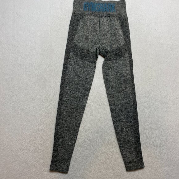 Gymshark Compression Leggings Women's S Gray Heather Big Spell Out - Picture 9 of 9
